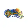 Norwegian fridge magnets from Northern Europe, tourist souvenirs from all over the world, cultural and creative gifts, magnetic decorative magnets, and magnet stones Application Scenario